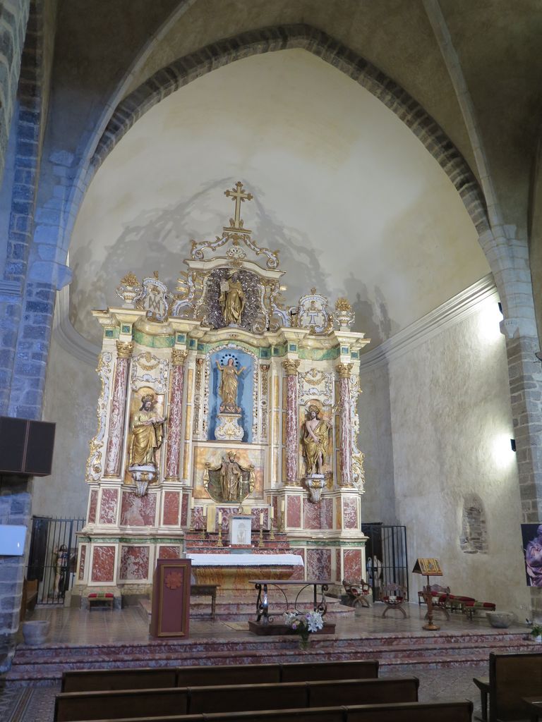 Choeur. Retable du maître-autel Notre-Dame de l’Assomption