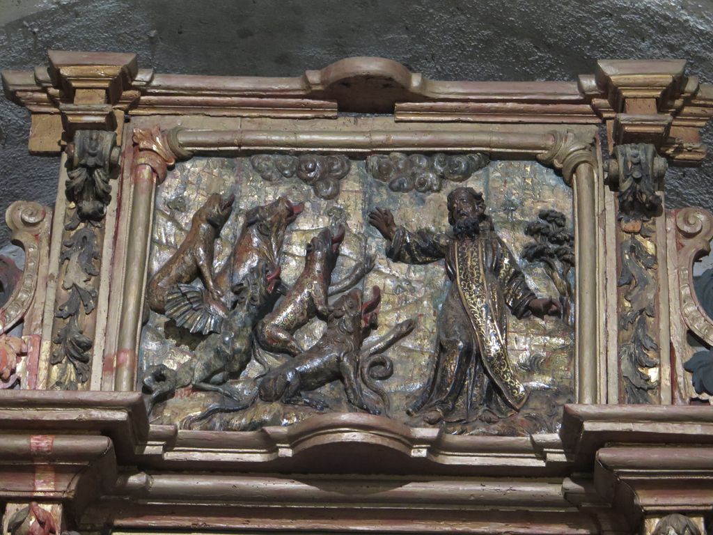 Retable de Saint-Antoine. Détail.