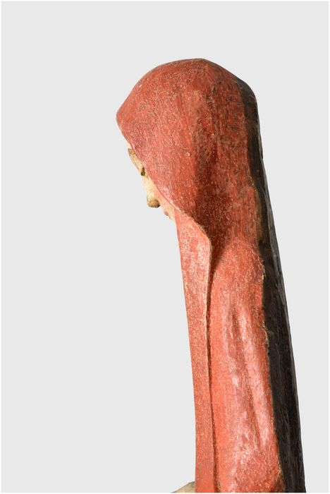 Groupe sculpté : Vierge de Pitié, détail