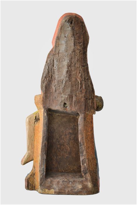 Groupe sculpté : Vierge de Pitié, détail
