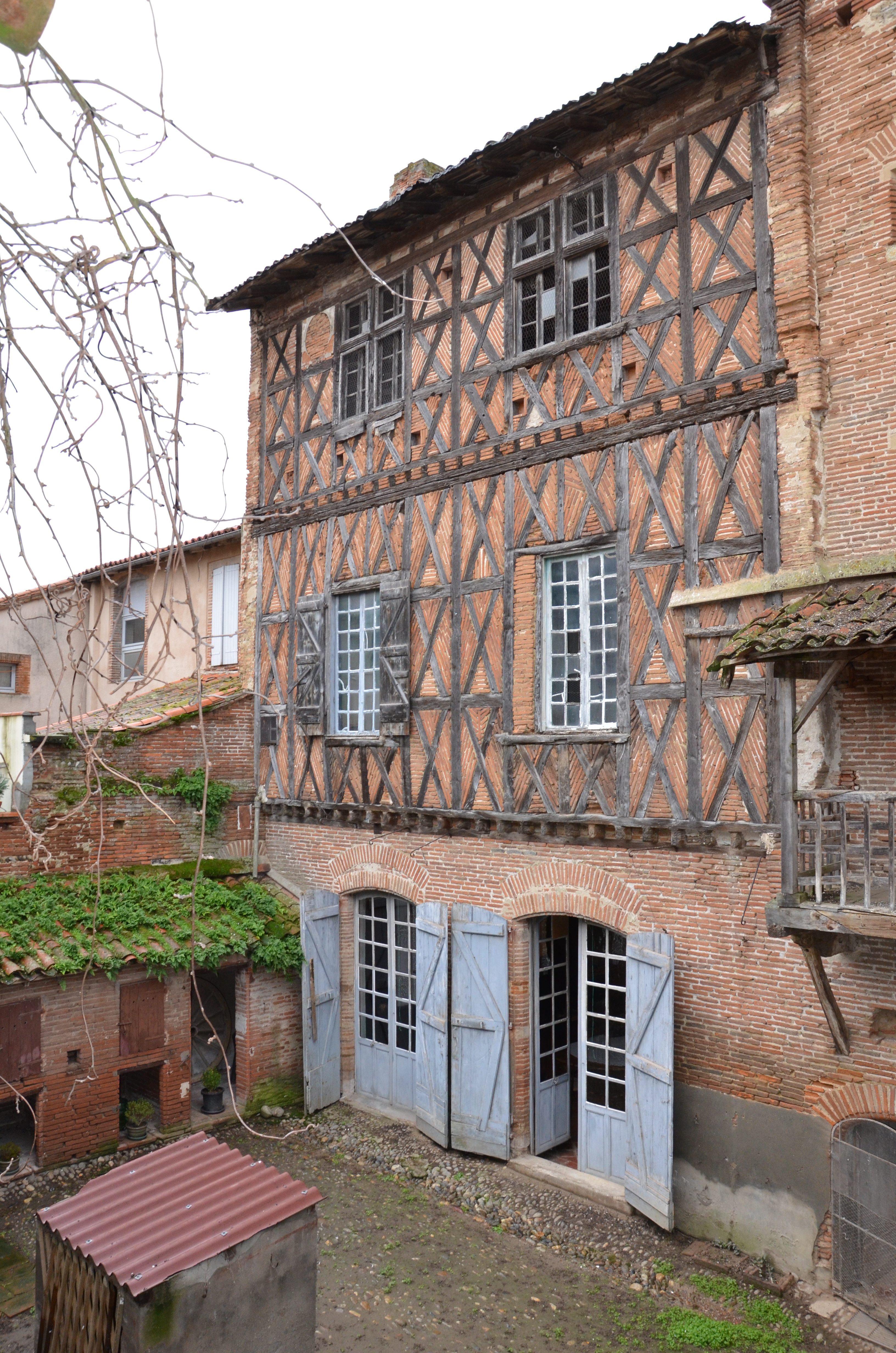 Façade postérieure sur cour