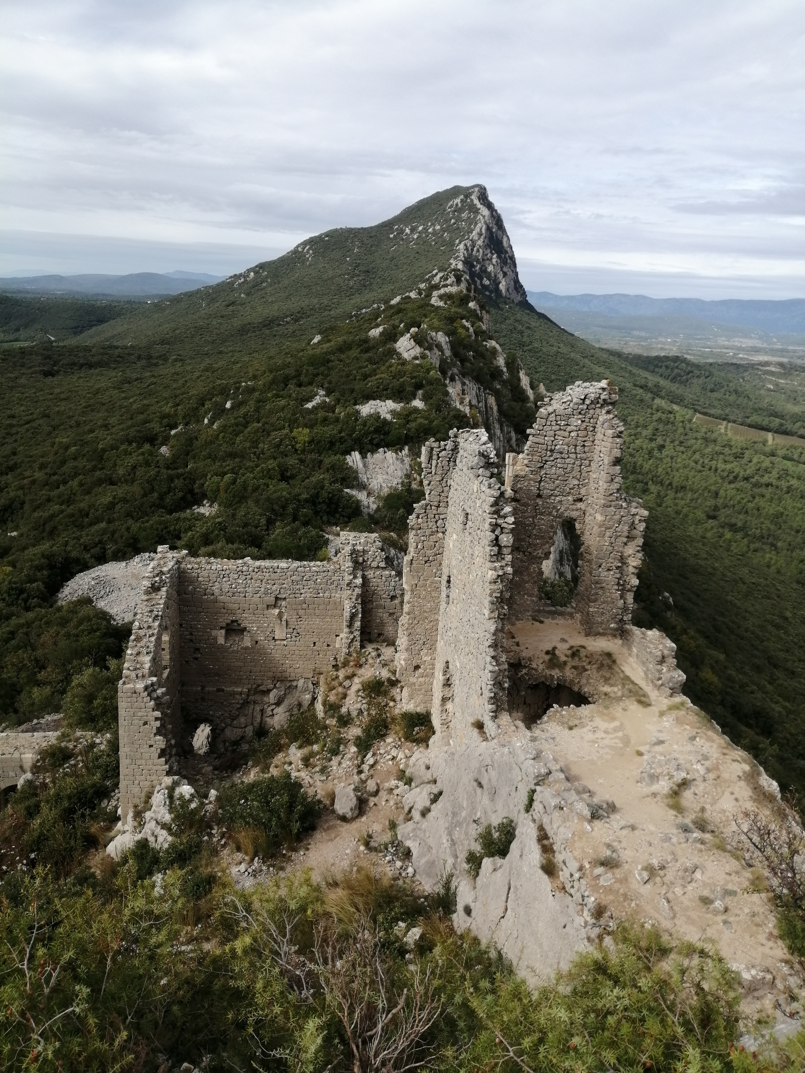 Vue sur le Petit Montferrand et le Pic-Saint-Loup