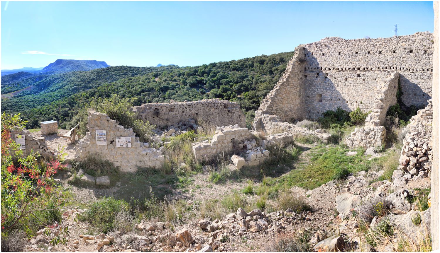 Vue d’ensemble de la partie sud-ouest du site.