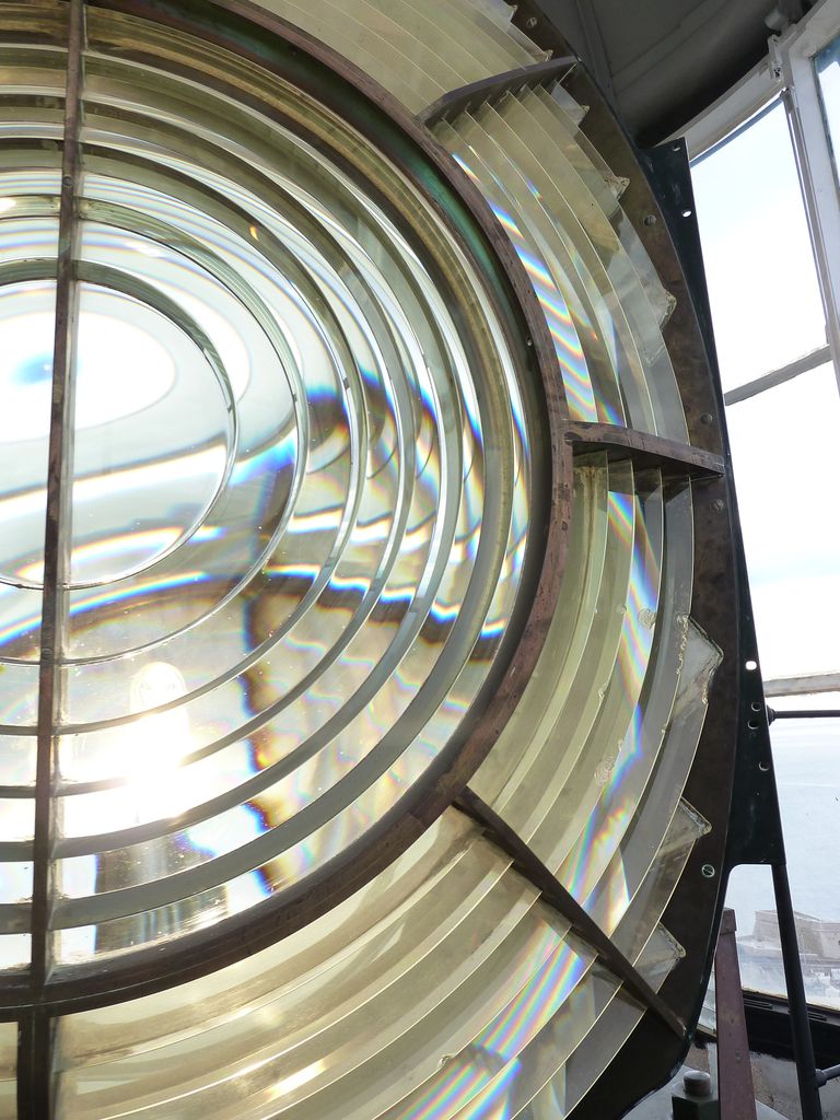 Le phare. La lentille de Fresnel.