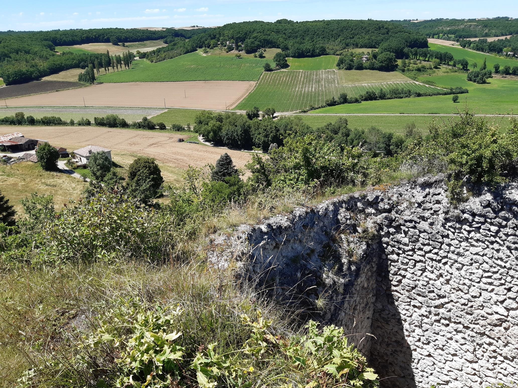 Vue depuis le sommet de la motte