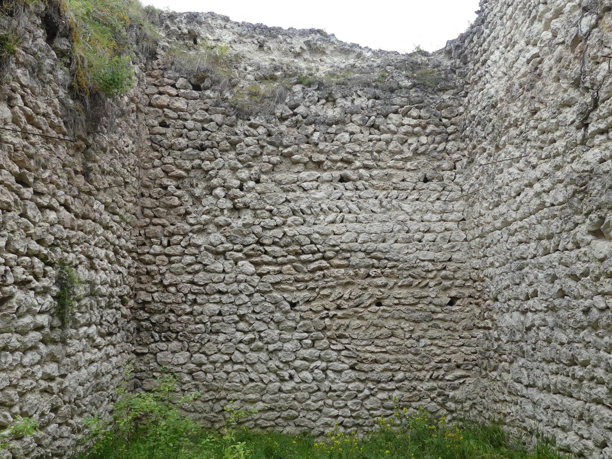 Vue générale du parement intérieur