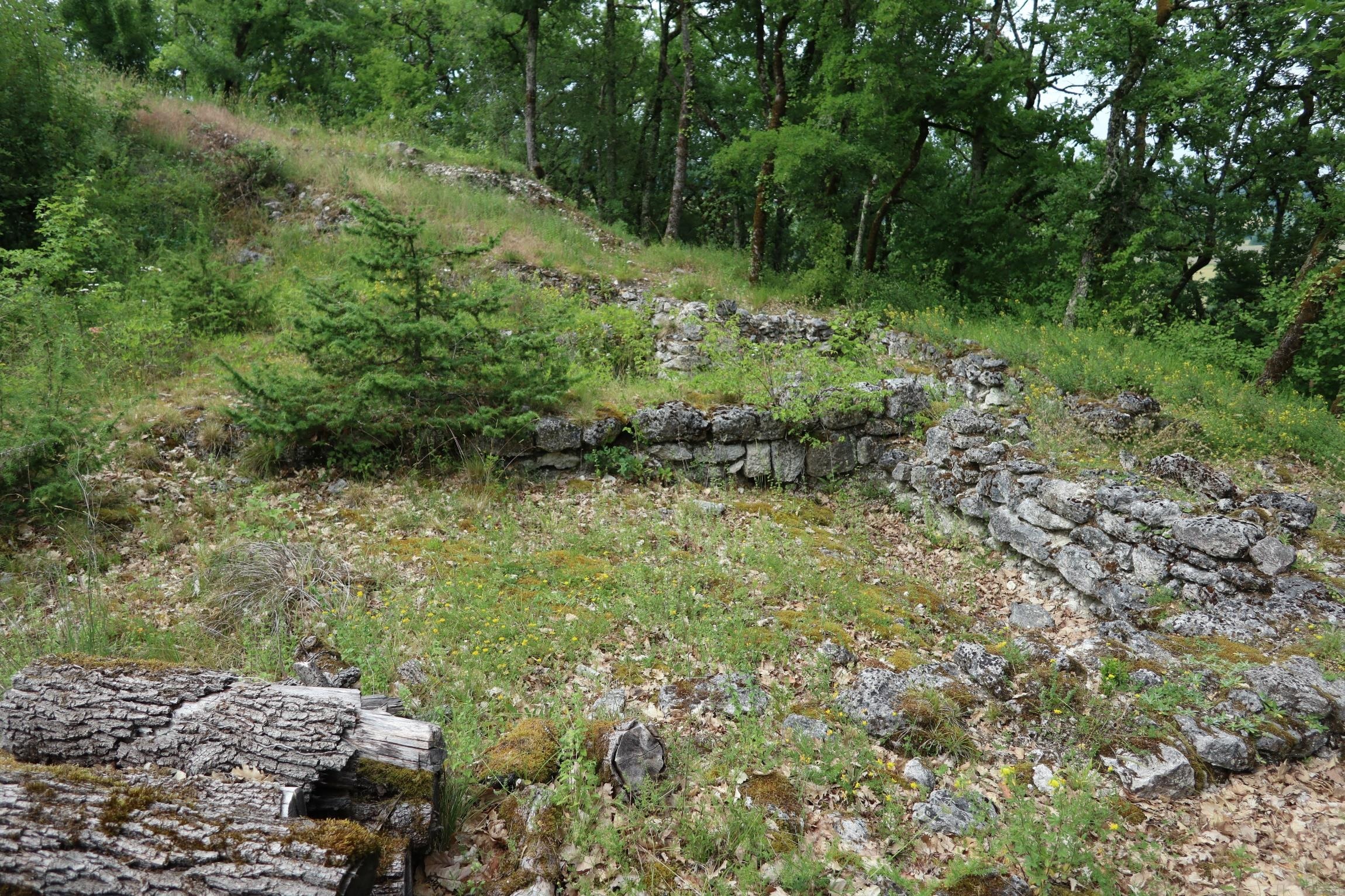 Vestiges des soubassements de la chapelle