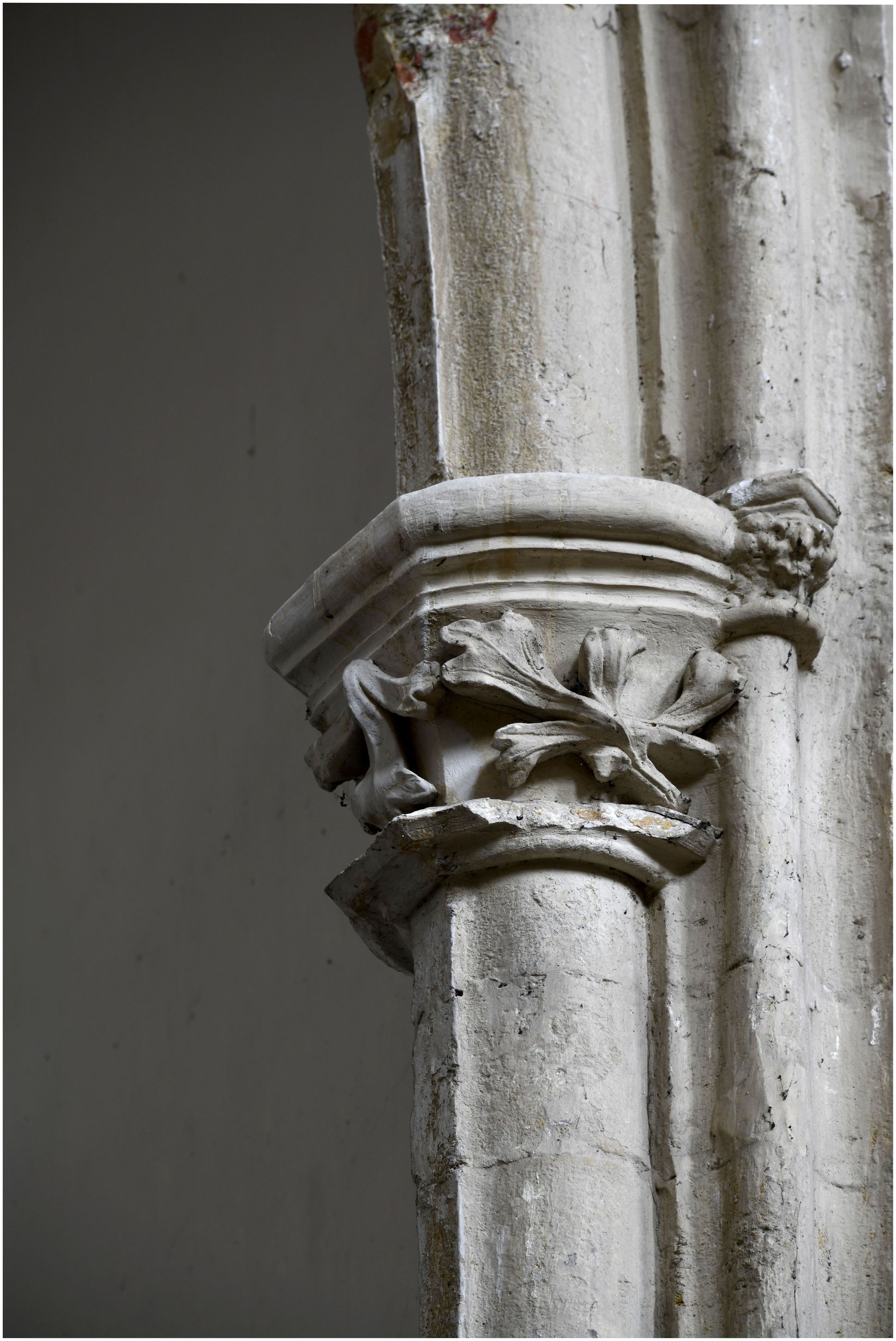 1er chapelle nord. Chapelle des fonts baptismaux.