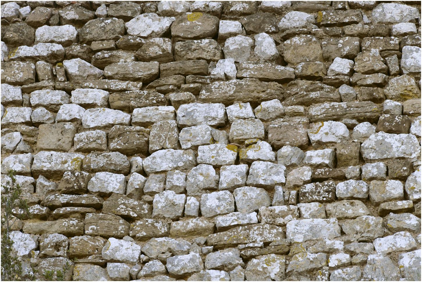 Maçonnerie de la courtine.