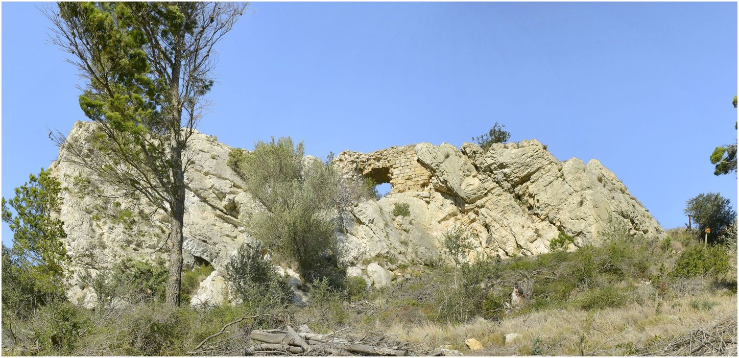 Face sud. La grande porte vue depuis l’enceinte sud.