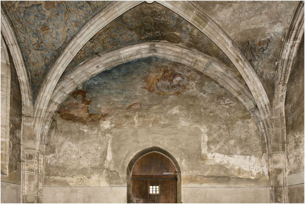 chapelle des Abbés, peinture monumentale du mur ouest