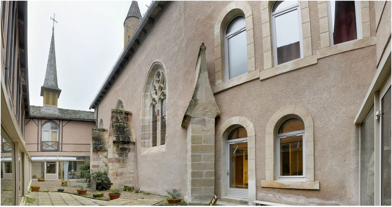 chapelle des Abbés, façade latérale sud