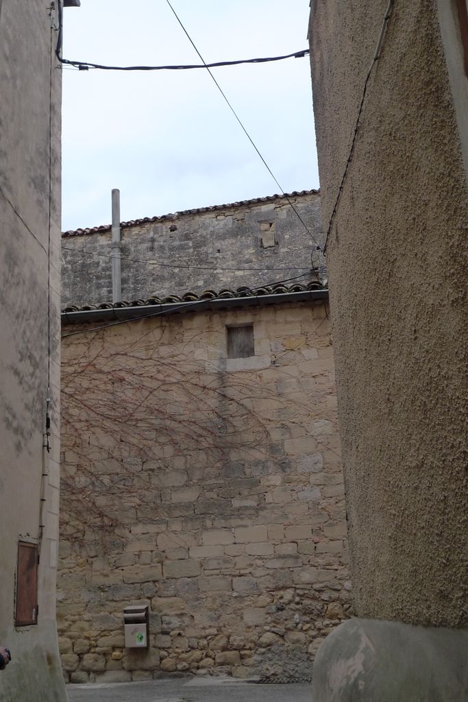 Mur ouest de l'enclos du château.