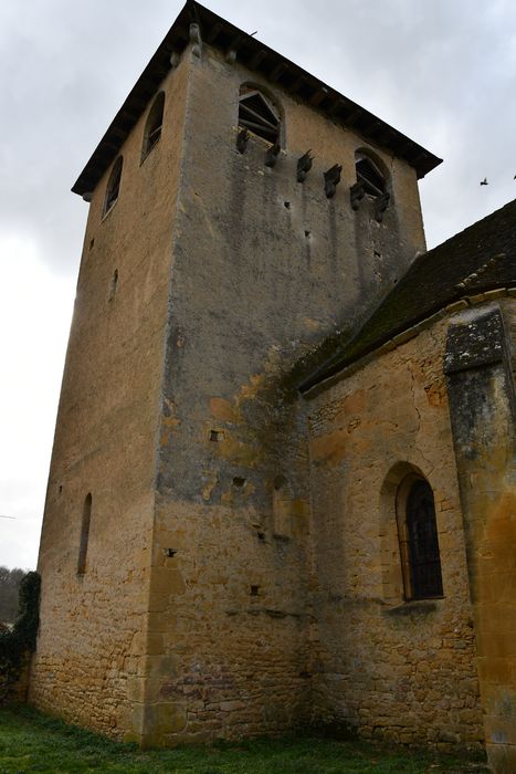 clocher, élévations nord et est