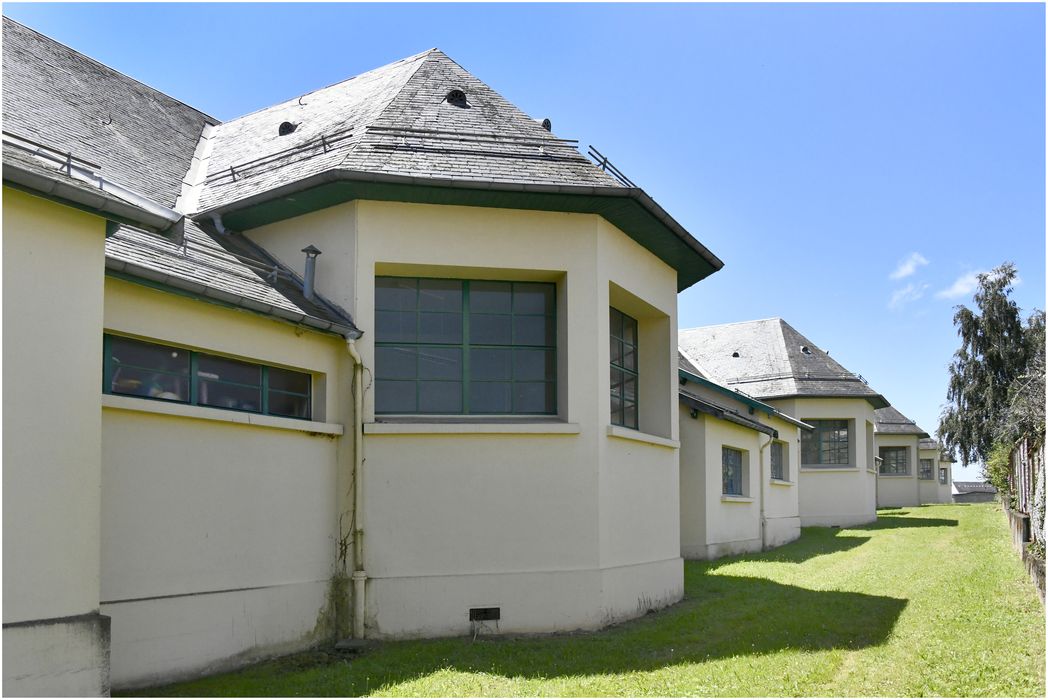 aile nord, façade nord, vue partielle