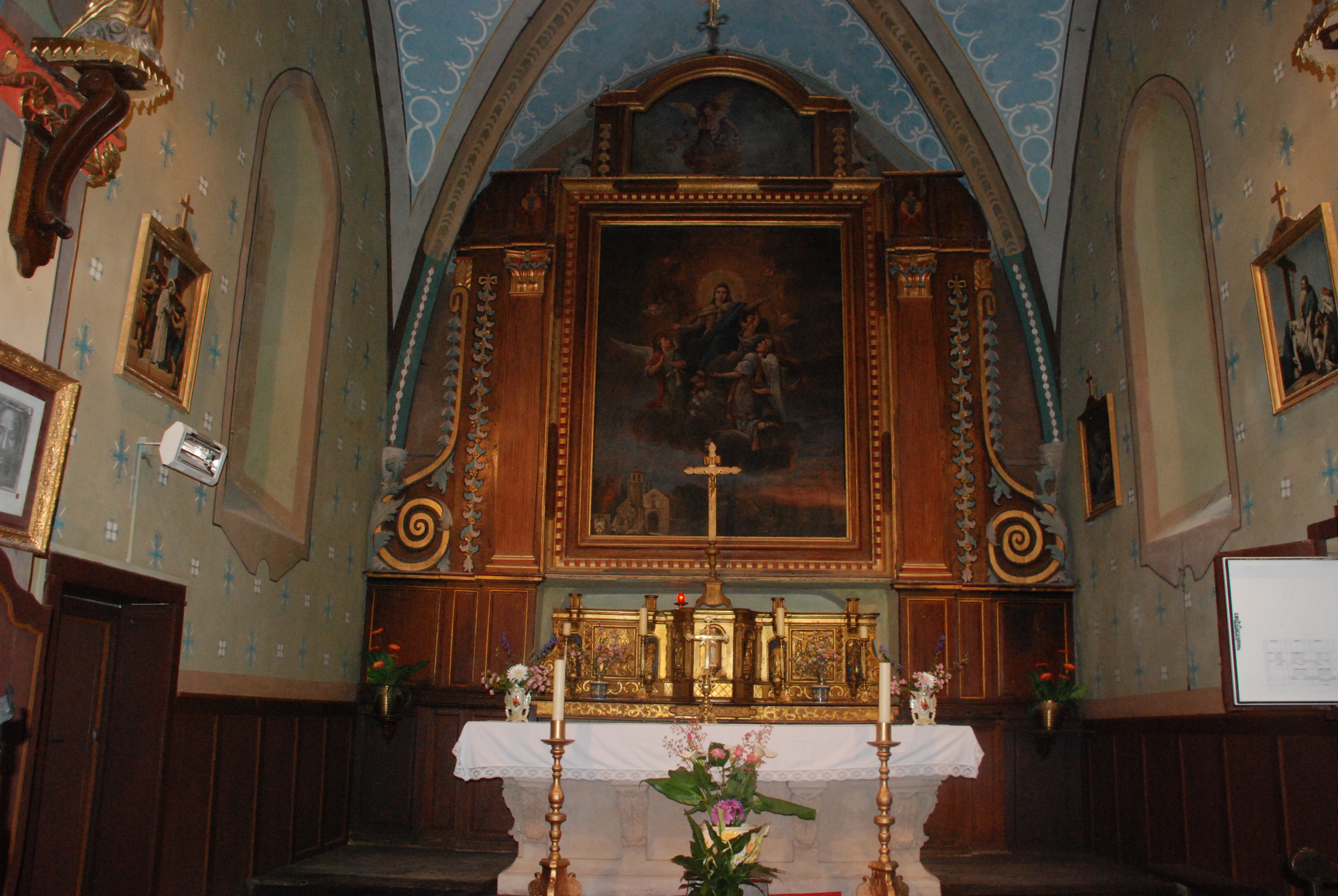 retable, tabernacle, tableau : l'Assomption de la Vierge