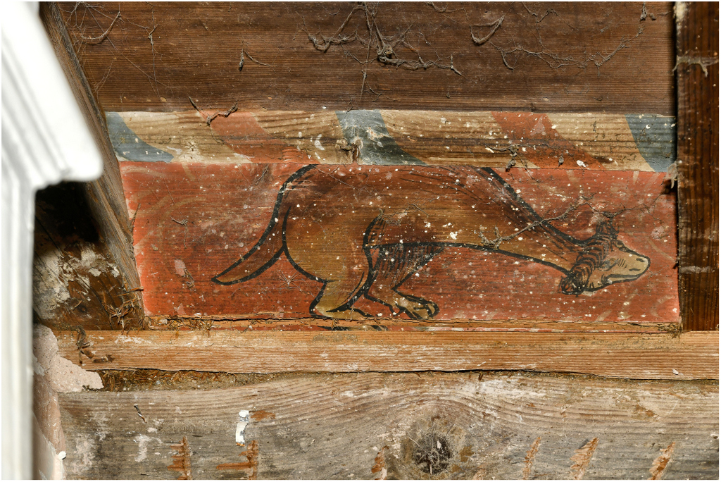 Parcelle B 1840. 1er étage. Pièce de gauche. Closoir. Animal