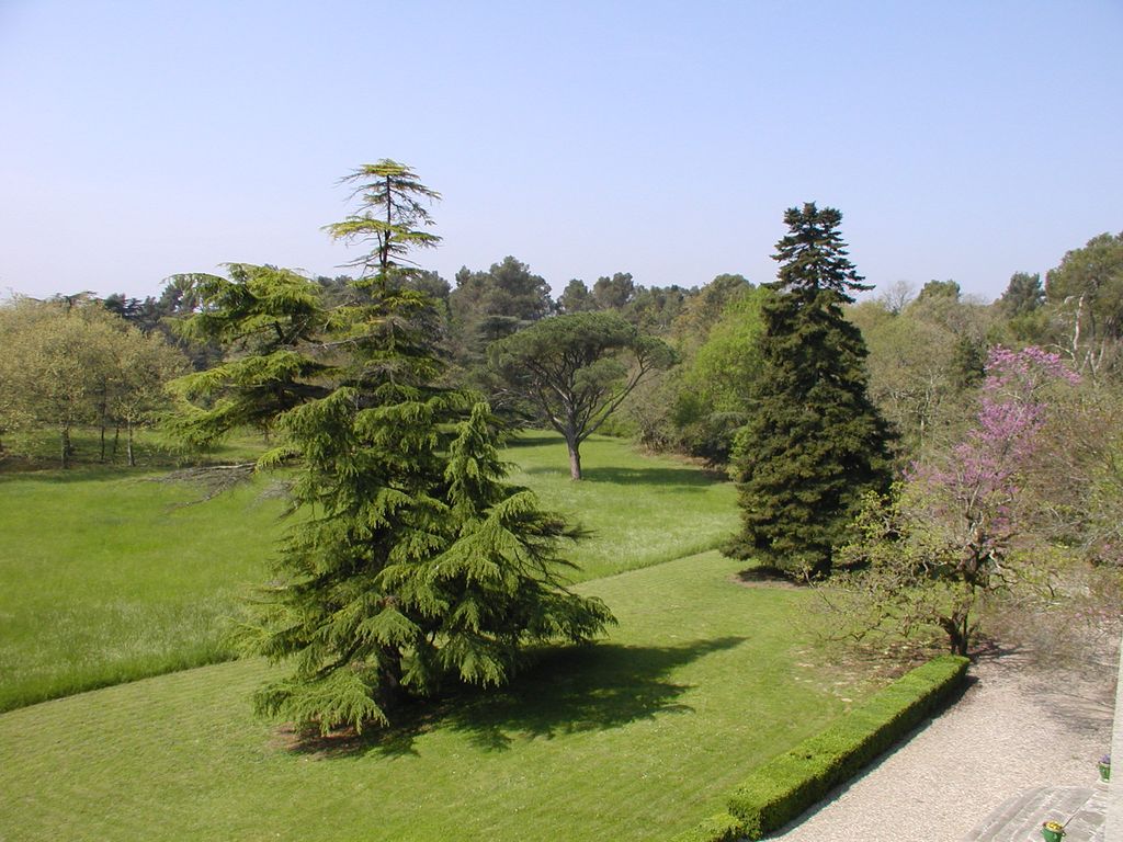 Parc. Terrasse au sud.