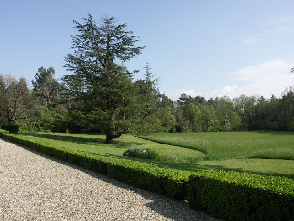 Parc. Vue depuis la terrasse sud-ouest.