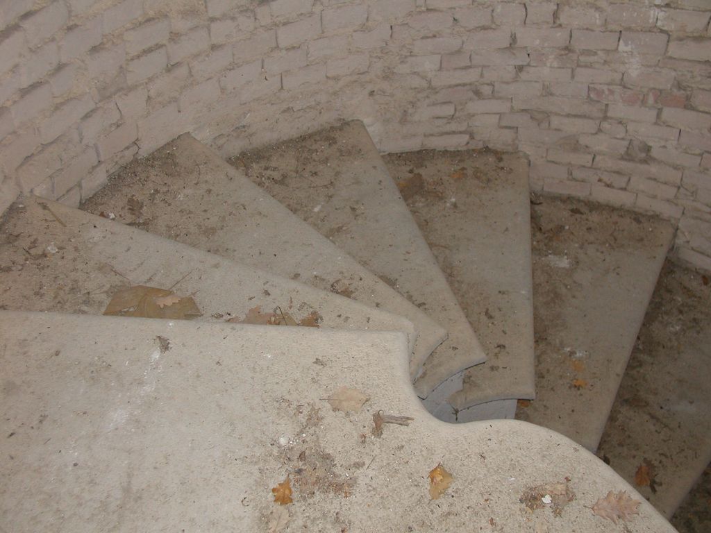 Pavillon ouest. Escalier inachevé 