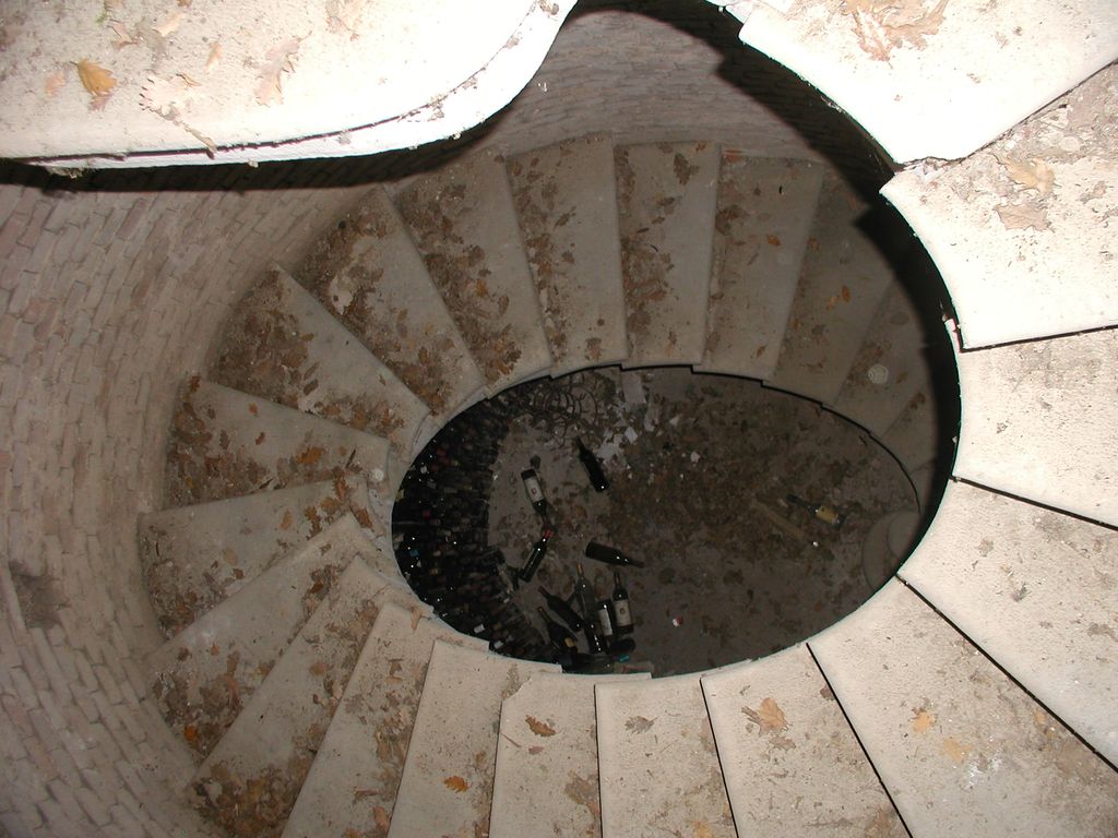 Pavillon ouest. Escalier inachevé 