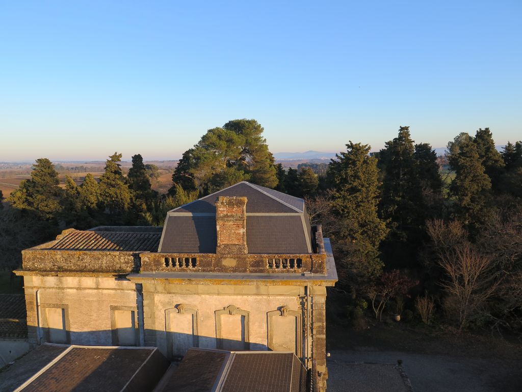 Couvertures de l’orangerie est et du pavillon est                                     