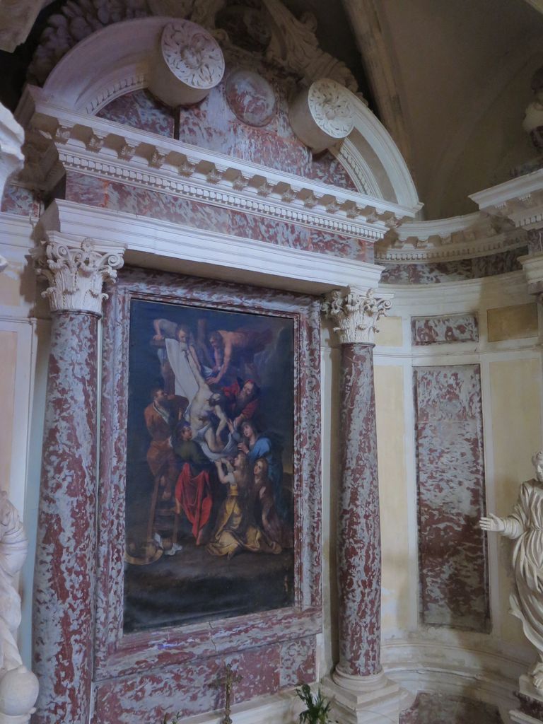 Chapelle de la descente de croix : tableau de la descente de croix d'après Rubens