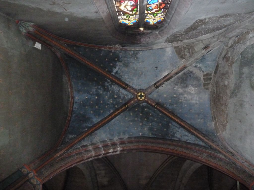 3e chapelle sud. Chapelle Notre-Dame de la Salette. Voûte