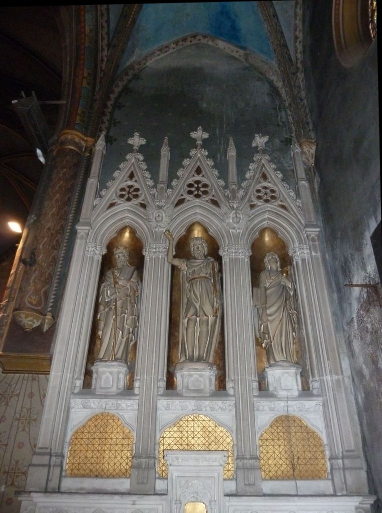 5e chapelle sud. Chapelle Saint-Jean-Baptiste. Autel et retable