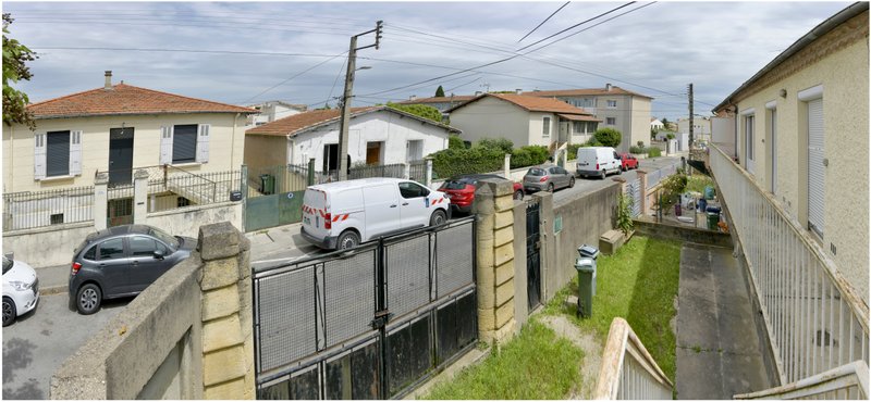 Vue des maisons du quartier ouvrier