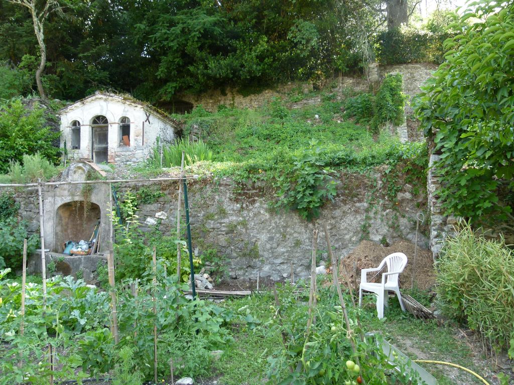 Parc. Mazet et potager.