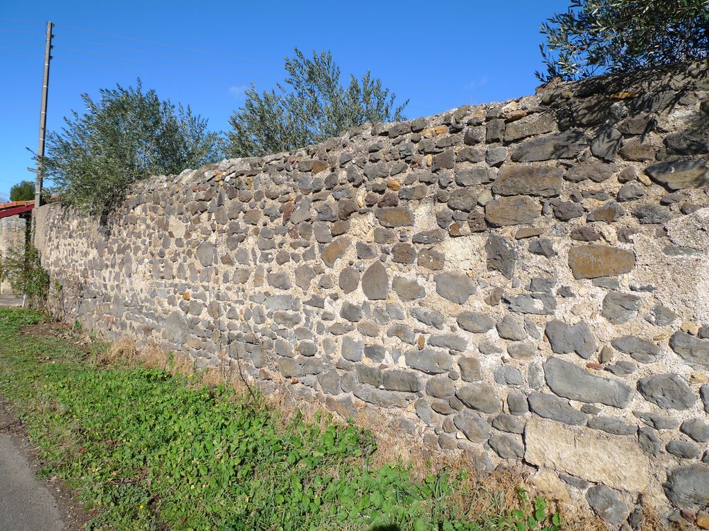 Détail enceinte nord (vue extérieure)