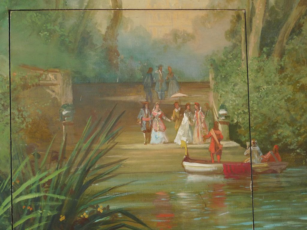 Détail tableau Raphaël Ponson (salon ouest)