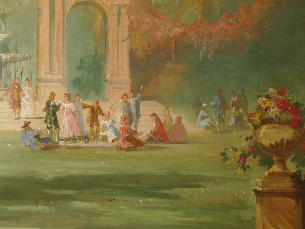 Détail tableau Raphaël Ponson (salon ouest)