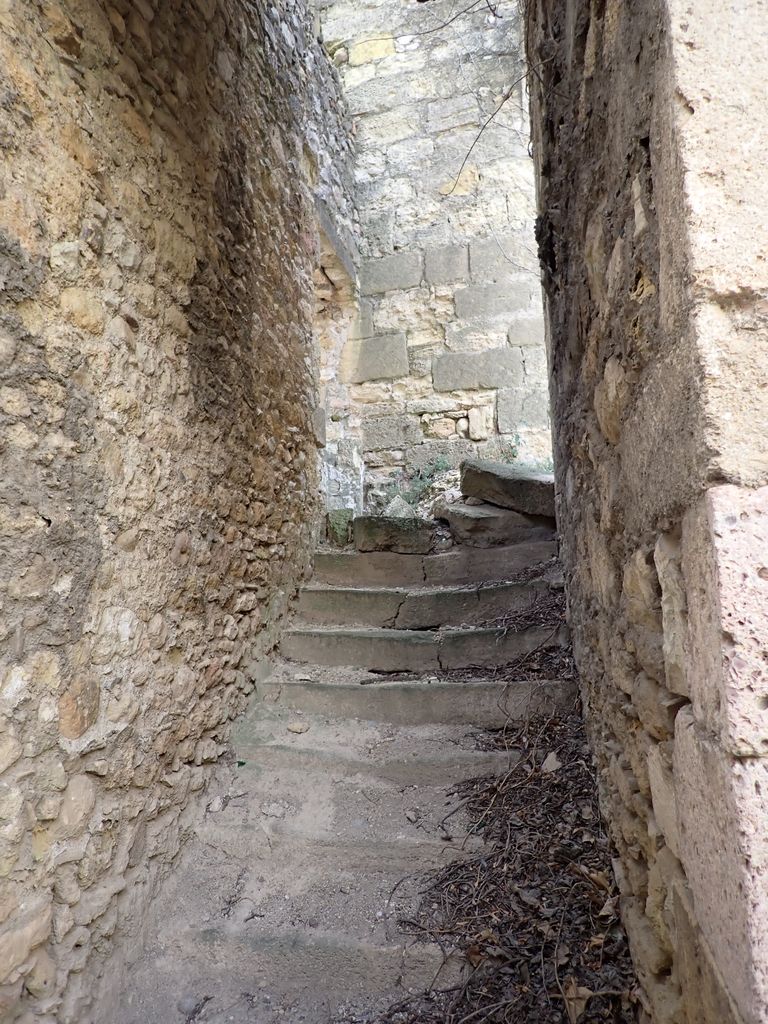 Escalier rampe sur rampe XVIIe de l'aile est