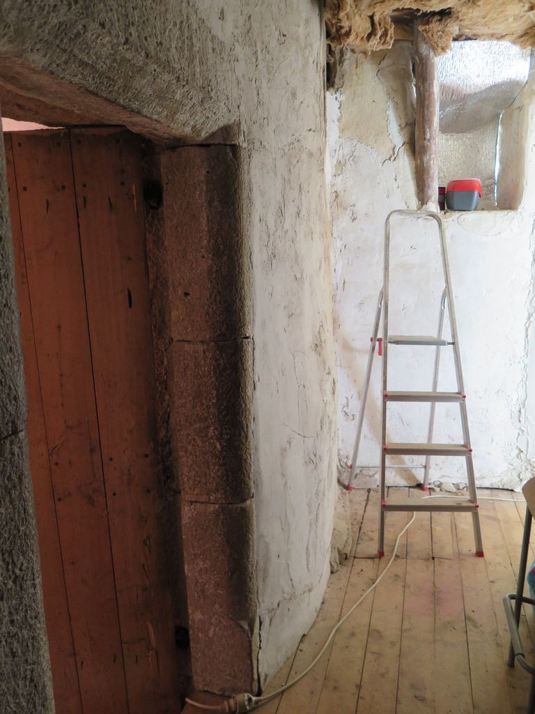 Bâtiment principal, 1er étage, partie sud, porte d’accès à la chambre de la tour.