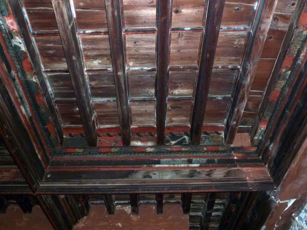 1er étage. Pièce sud-est charpente 3 à caissons