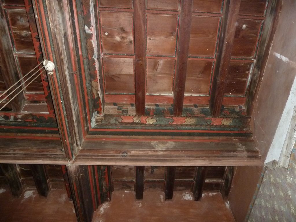 1er étage. Pièce sud-est charpente 3 à caissons