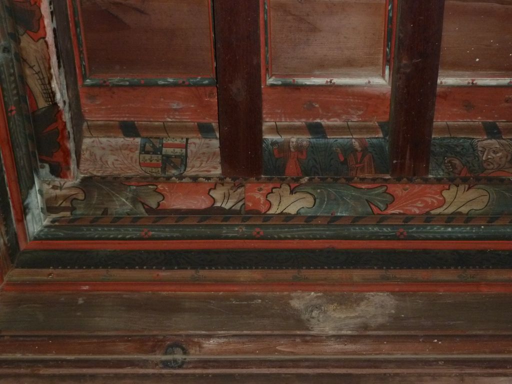 1er étage. Pièce sud-est charpente 3 à caissons