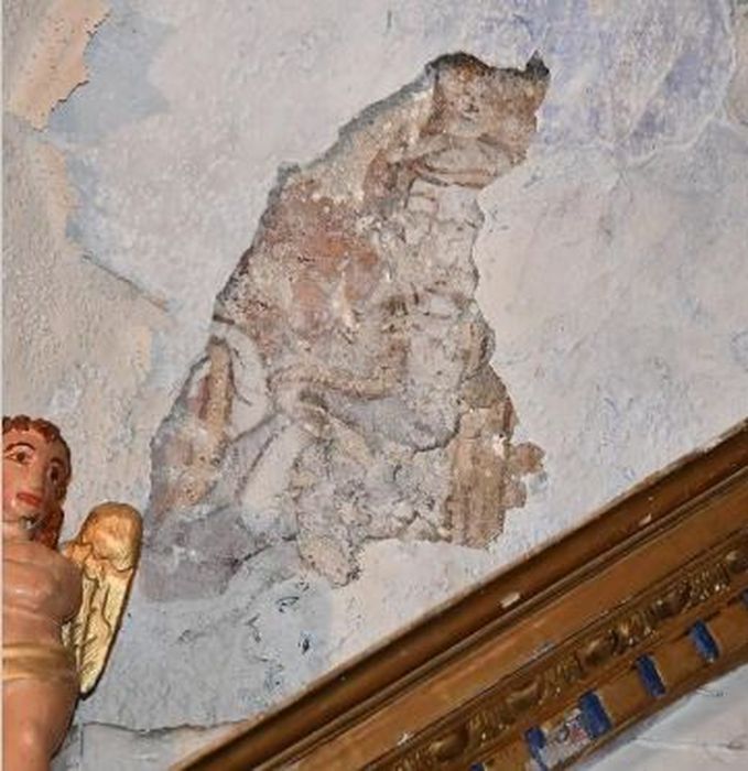 cul-de-four du choeur, peinture monumentale (fragment)