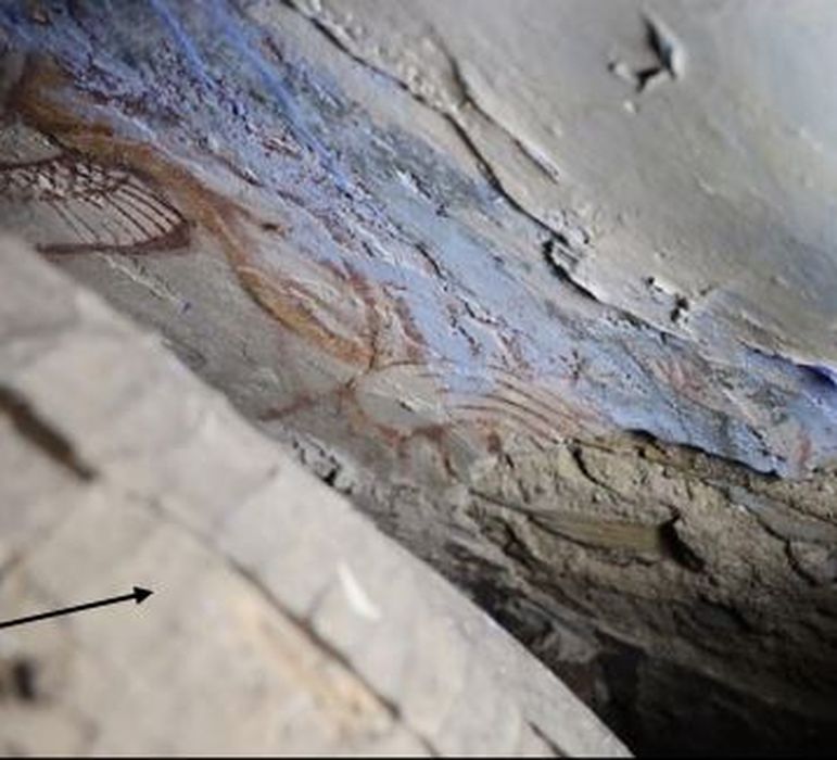 cul-de-four du choeur, peinture monumentale (fragment)