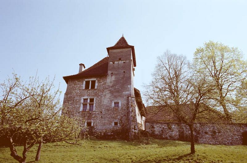 Corps de logis principal, façade latérale gauche.