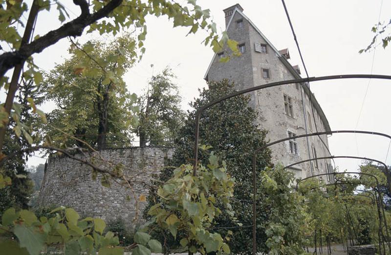 Façade Ouest, depuis jardins.