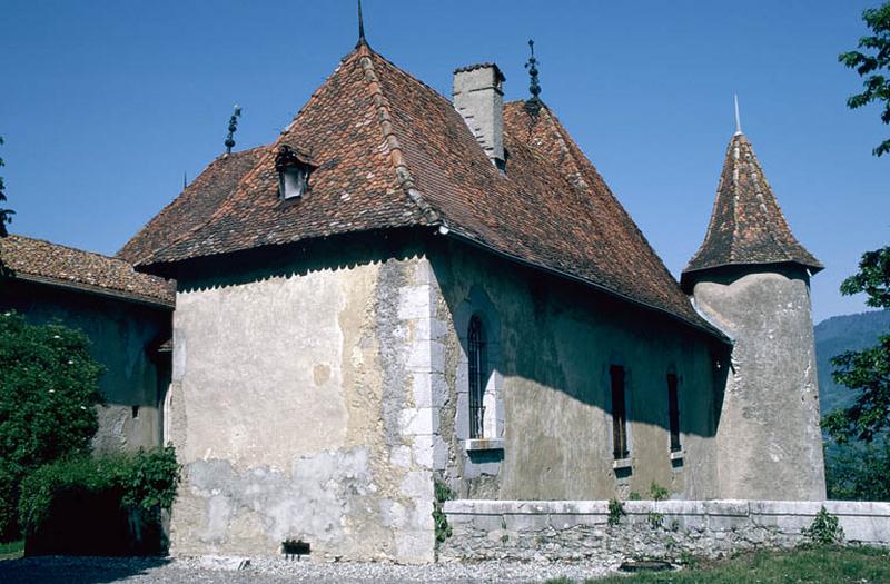 Aile Sud, façade et tourelle ronde.