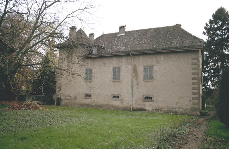 Façade arrière, corps de logis principal.