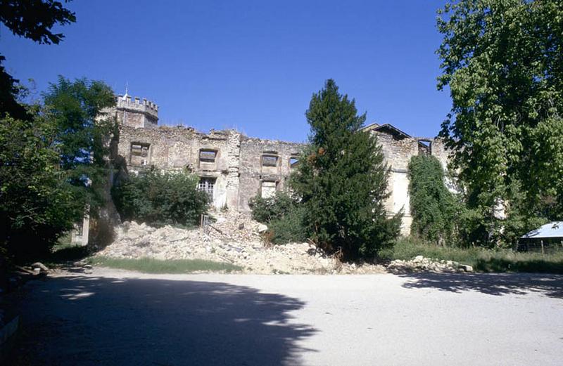 Façade arrière, aile Ouest.