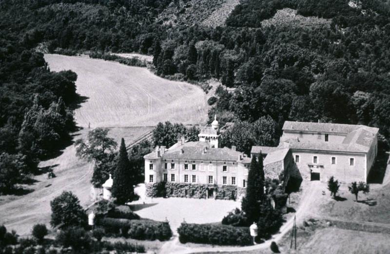 Vue aérienne du domaine original datant des années 1970.