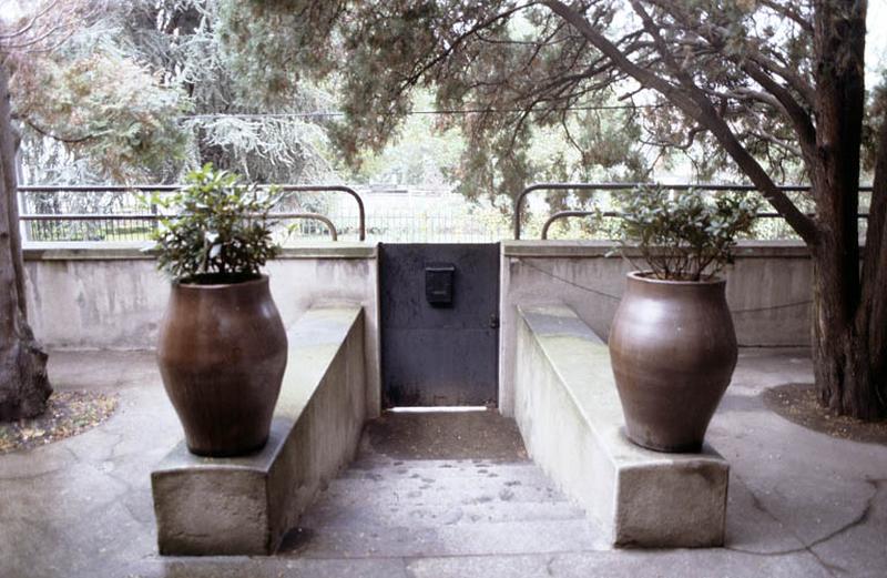 Entrée de la terrasse.