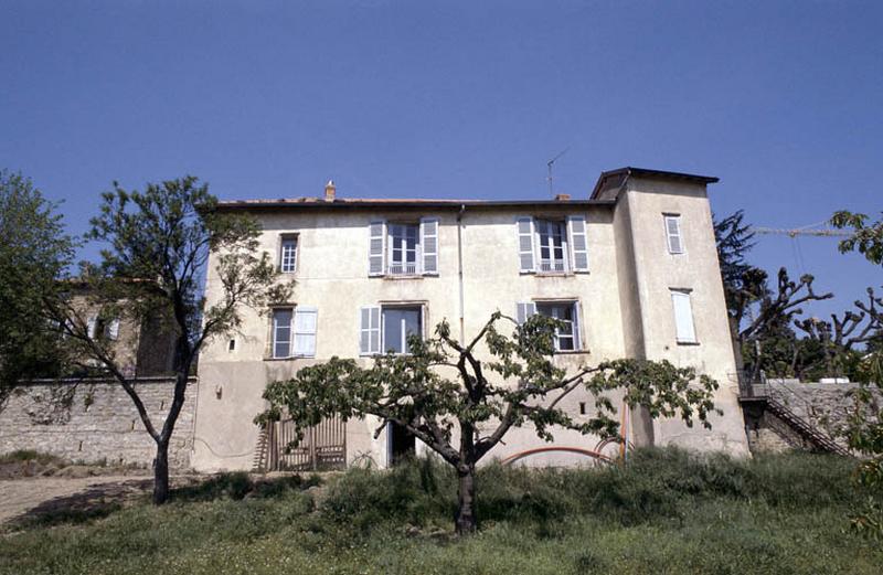 Façade postérieure, sur jardins.