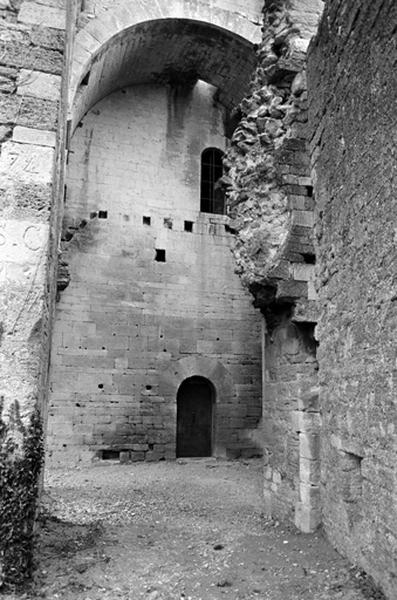 Donjon, entrée voutée.